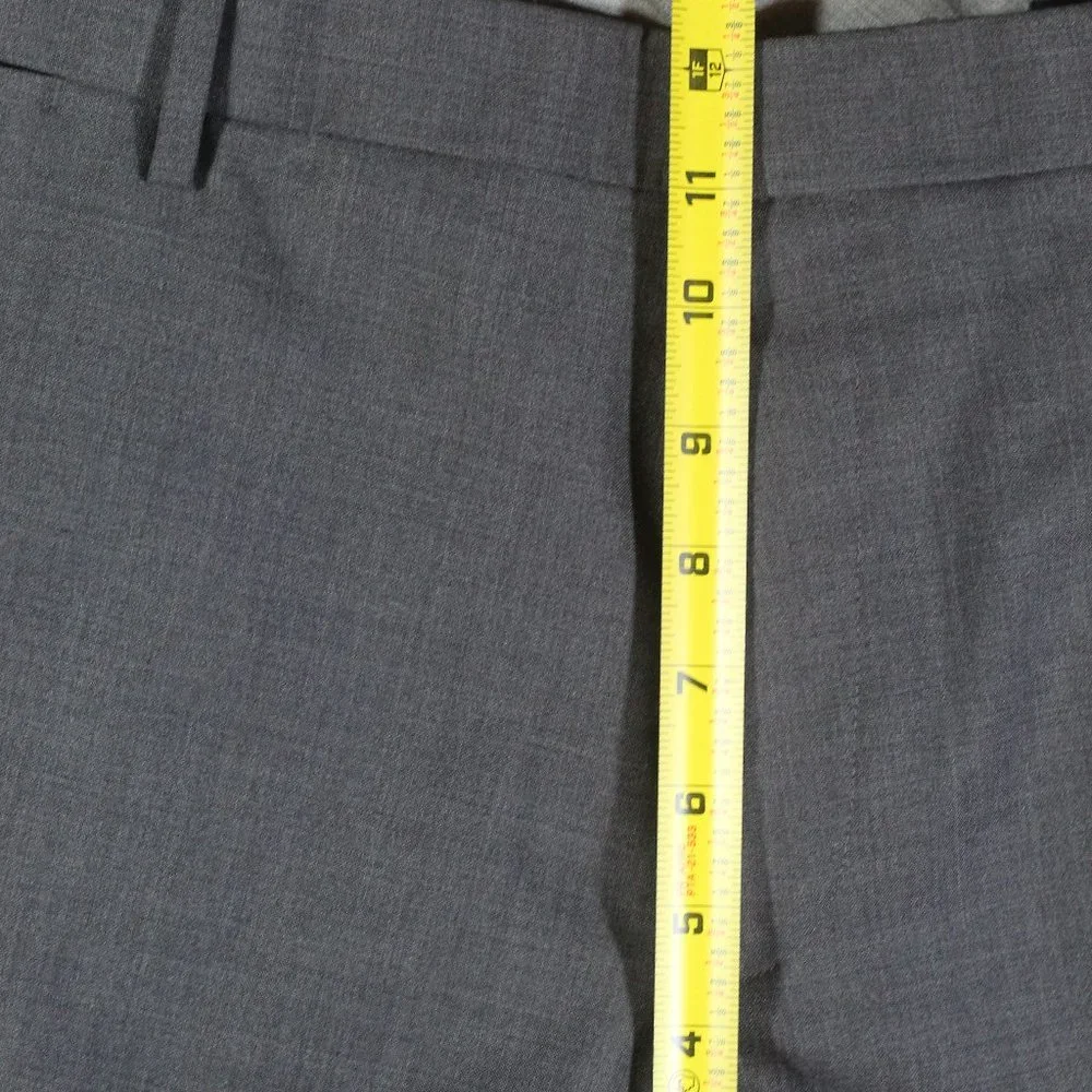 Banana Republic Size 34x34 Classic Fit Grey Wool Slacks - LIKE NEW